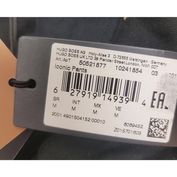 NWT Men's HUGO BOSS Iconic Pants sz Medium Black - Picture 9 of 11